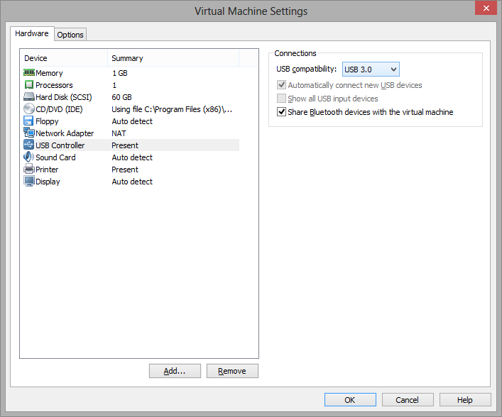 Virtualization Software Configuration