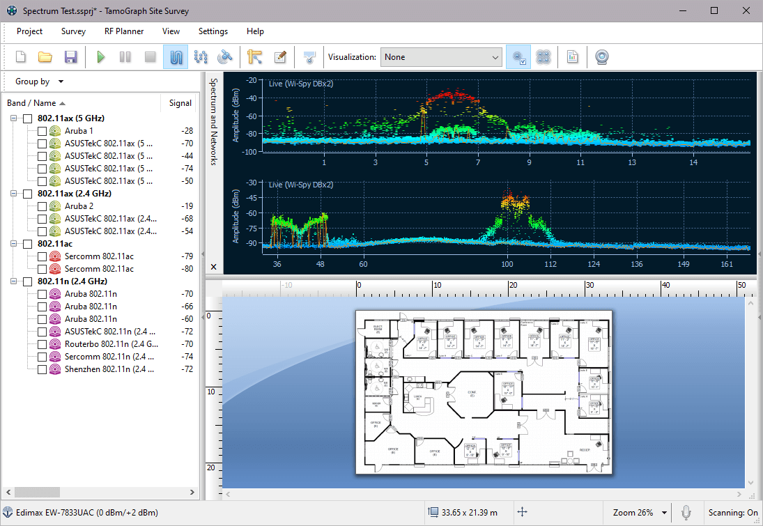 Spectrum Analysis in TamoGraph